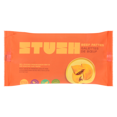 STUSH Beef Patties 115 g, $4.34/100g
