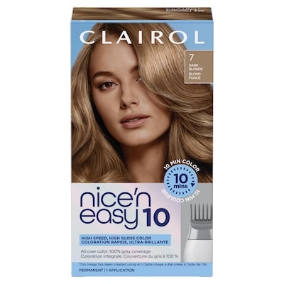 Clairol Nice'N Easy 10 coloration permanente pour cheveux, 7 blond foncé 1 ea, 11,00 $/1ch