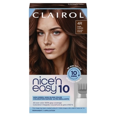 Clairol Nice'N Easy 10 coloration permanente pour cheveux, 4R acajou foncé 1 ea, 11,00 $/1ch