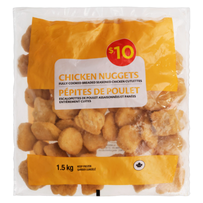 null Pépites de poulet 1500 g, 0,67 $/100g