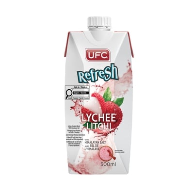 UFC Refresh Lychee with Himalayan Salt 500 ml, $0.60/100ml
