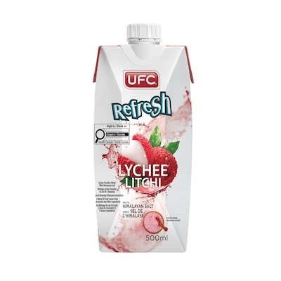 UFC Refresh Litchi au sel de l'Himalaya 500 ml, 0,60 $/100ml