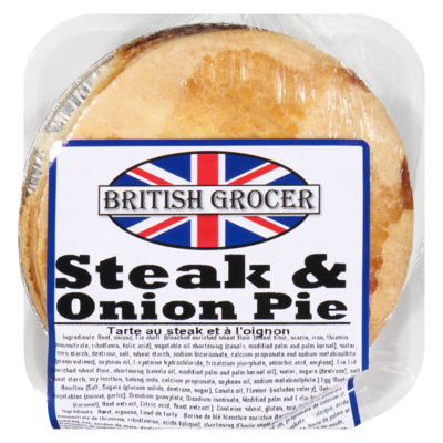 British Grocer Steak & Onion Pie 250 g, $3.60/100g