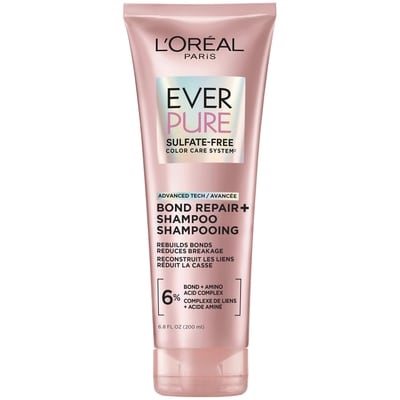 L'Oreal Paris EverPure Bond Repair+ Sulfate Free Shampoo 200 ml, $7.00/100ml