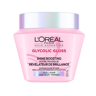 L'Oreal Paris Shine Boosting Hair Mask With Glycolic Acid 300 ml, $3.66/100ml