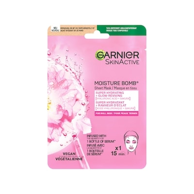Garnier Moisture Bomb Face Mask for Dull and Sensitive Skin 28 g, $16.04/100g
