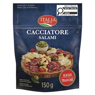 Italia Cacciatore Salami 150 g, 5,66 $/100g