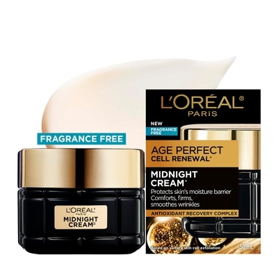 L'Oreal Paris Midnight Cream, Fragrance-Free 50 ml, $87.98/100ml