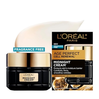 L’Oréal Crème Midnight Sans Parfum Soin Anti-Âge 50 ml, 87,98 $/100ml