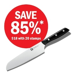 Santoku Knife – $18 with 20 stamps