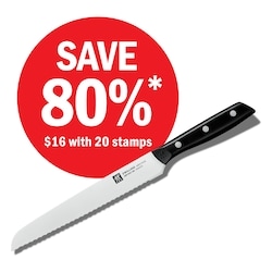 Bread Knife – $16 with 20 stamps