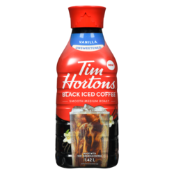 Tim Hortons Black Iced Coffee Vanilla Unsweetened 1.42 l, $0.58/100ml