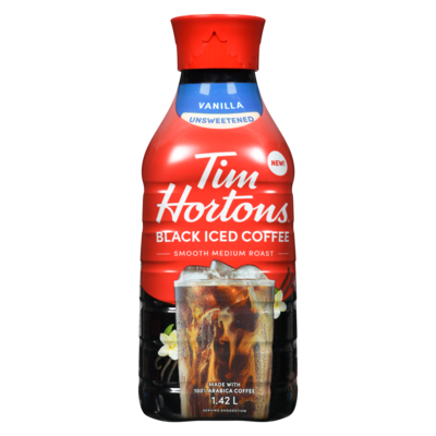Tim Hortons Black Iced Coffee Vanilla Unsweetened 1.42 l, $0.63/100ml