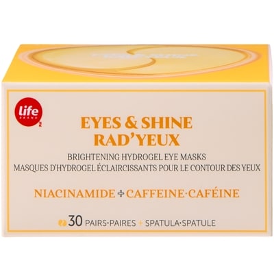 Life Brand Eyes and Shine Brightening Hydrogel Eye Masks 30 ea, $0.83/1ea