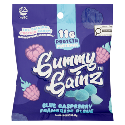 Gummy Gainz Candy Blue Raspberry 49 g, $12.22/100g