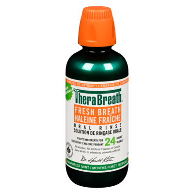 TheraBreath Solution de rinçage orale haleine fraîche menthe forêt tropic 473 ml, 3,27 $/100ml