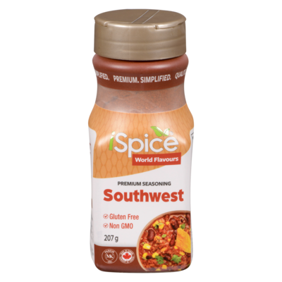 iSpice Gluten Free Premium Seasoning, Southwest 207 g, $3.86/100g