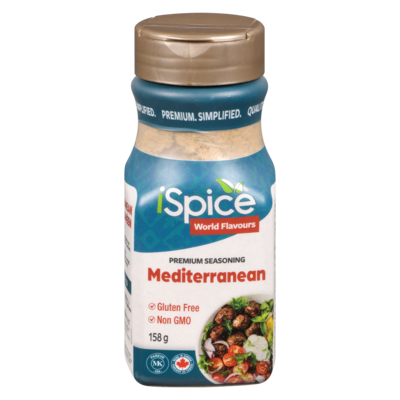 iSpice Premium Seasoning, Mediterranean Gluten-Free 158 g, $5.06/100g