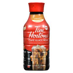 Tim Hortons Café glacé noir caramel non sucré 1.42 l, 0,58 $/100ml