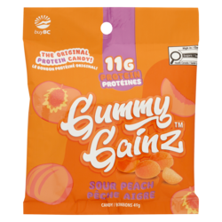 Gummy Gainz Candy Sour Peach 49 g, $12.22/100g