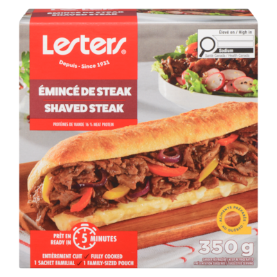 Lesters Shaved Steak 350 g, $4.28/100g