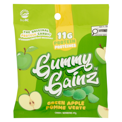 Gummy Gainz Candy Green Apple 49 g, $12.22/100g
