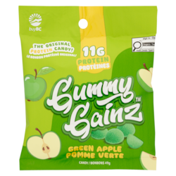 Gummy Gainz Bonbons pomme verte 49 g, 10,18 $/100g