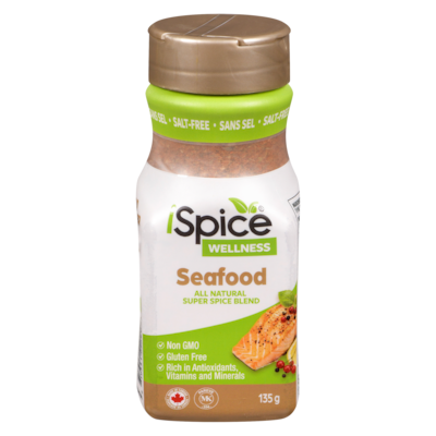 iSpice All-Natural Seafood Seasoning, Salt-Free, Gluten Free 135 g, $5.92/100g