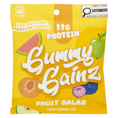 Gummy Gainz Candy Fruit Salad 49 g, $12.22/100g