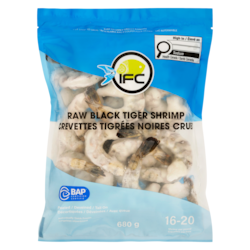 IFC seafood Raw Black Tiger Shrimp 680 g, $4.41/100g