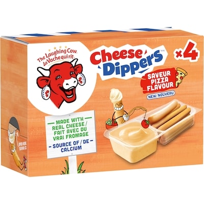 The Laughing Cow Cheese Dippers Pizza Flavour 4P 140 g, $2.14/100g