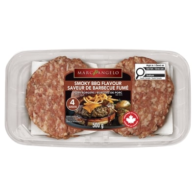 Marcangelo Pork Burgers Smoky BBQ Flavour 500 g, $1.40/100g