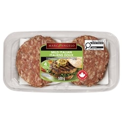 Marcangelo Pork Burgers Mild Italian 500 g, $1.40/100g