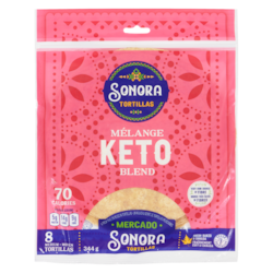 Sonora Tortillas mélange keto moyen 344 g, 1,22 $/100g