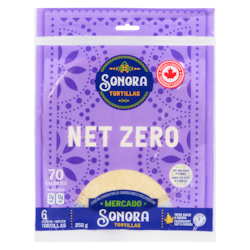 Sonora Tortillas net zero moyen 252 g, 1,98 $/100g