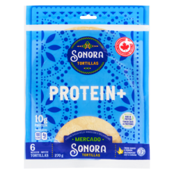 Sonora Tortillas protein+ moyen 270 g, 1,85 $/100g