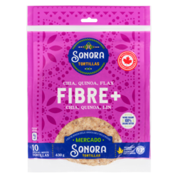 Sonora Tortillas Chia, Quinoa, Flax Fibre+ Medium 430 g, $0.93/100g