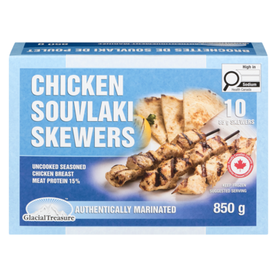 null Chicken Souvlaki Skewers, 10 Pack 850 g, $2.94/100g
