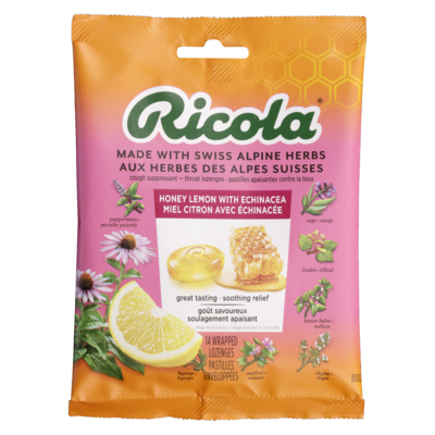 Ricola Honey Lemon with Echinacea 14 ea, $0.25/1ea