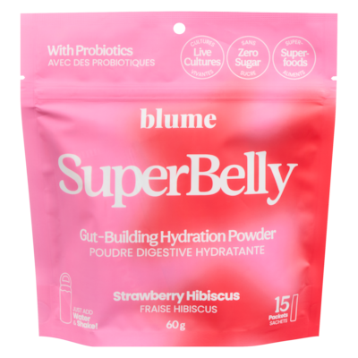 Blume Gut-Building Hydration Powder Strawberry Hibiscus 60 g, $48.32/100g