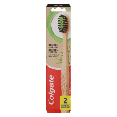 Colgate Toothbrushes Bamboo Charcoal Soft 2 ea, $6.50/1ea