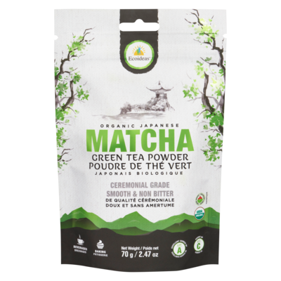 Ecoideas Green Tea Powder Organic Japanese Matcha 70 g, $34.27/100g
