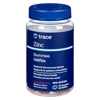 Trace Minerals Zinc Gummies, Elderberry Flavour, 60 Gummies 60 ea, $0.50/1ea