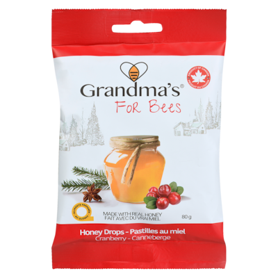 Grandma's Honey Drops Cranberry 80 g, $6.86/100g
