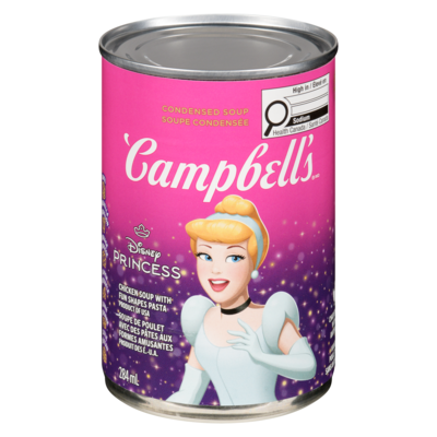 Campbell’s Soupe condensée soupe de poulet avec des pâtes aux formes amusantes 284 ml, 0,88 $/100ml
