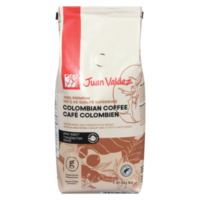 JUAN VALDEZ Colombian Coffee Dark Roast Ground Coffee 284 g, $5.28/100g