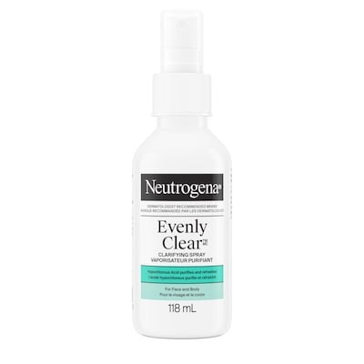 Neutrogena Vaporisateur clarifiant Evenly Clear, acide hypochloreux 118 ml, 17,79 $/100ml