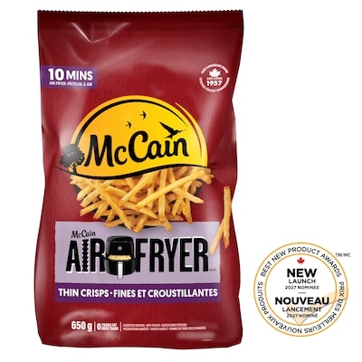 McCain Air Fryer Thin Crisps French Fries 650 g, $0.74/100g