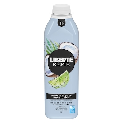 Liberte Kefir Drinkable Yogurt Coconut-Lime 1% M.F 1 l, $0.68/100ml
