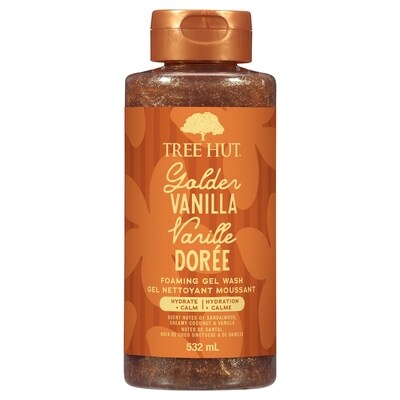 Tree Hut Golden Vanilla Foaming Gel Body Wash 532 ml, $3.19/100ml
